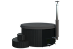 Wood-Burning Hot Tub - Black